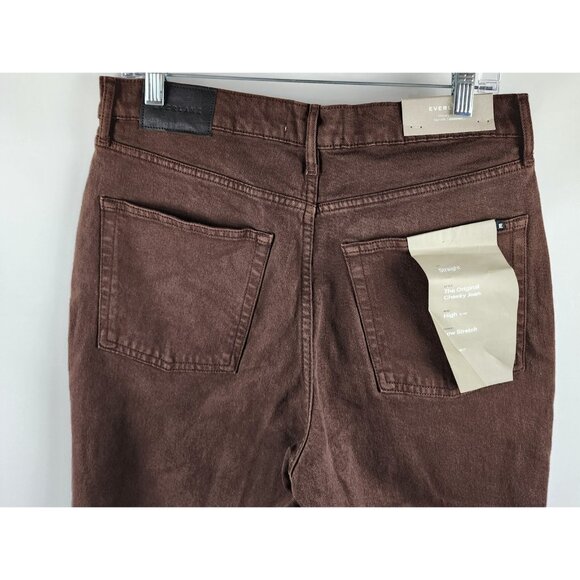 Everlane Jeans Womens 31x26 Brown Crop The Original Cheeky Jean Straight Leg NWT - Picture 8 of 13